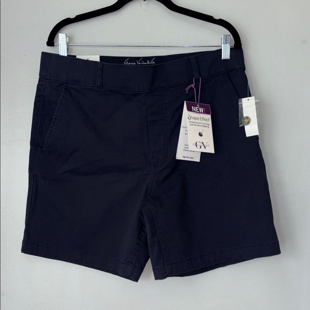 Gloria Vanderbilt Navy Women's Bermuda Shorts - Picture 3 of 8
